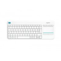 Logitech K400 Plus keyboard RF Wireless QWERTY US International White