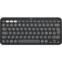 Logitech Pebble Keys 2 K380s keyboard Universal RF Wireless + Bluetooth QWERTY Danish, Finnish, Norwegian, Swedish Graphite