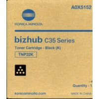 Konica Minolta A0X5152/TNP-22K Toner black, 6K pages/5% for KM Bizhub C 35