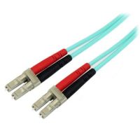 StarTech Fiber Optic Cable - 10 Gb Aqua - Multimode Duplex 50/125 - LSZH - LC/LC - 10 m