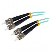 StarTech Fiber Optic Cable - 10 Gb Aqua - Multimode Duplex 50/125 - LSZH - ST/ST - 1 m