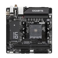 Gigabyte A520I AC Motherboard - Supports AMD Ryzen 5000 Series AM4 CPUs, 6 Phases Digital VRM, up to 5300MHz DDR4 (OC), 1xPCIe 3.0 M.2, WIFI, GbE LAN, USB 3.2 Gen1