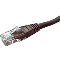 Cablenet 20m Cat5e RJ45 Brown U/UTP PVC 24AWG Flush Moulded Booted Patch Lead