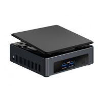 Intel NUC BLKNUC7I3DNKTC3 PC/workstation 7th gen Intel Core i3 i3-7100U 4 GB DDR4-SDRAM 128 GB SSD UCFF Black Mini PC barebone Windows 10