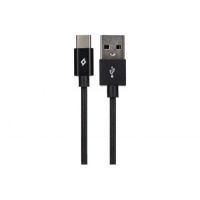 Maplin USB-C to USB-A Cable Braided 1m Silver