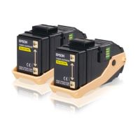 Epson C13S050606/0602 Toner cartridge yellow, 2x7.5K pages Pack=2 for Epson Aculaser C 9300 N