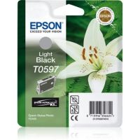 Epson C13T05974010/T0597 Ink cartridge light black, 520 pages 13ml for Epson Stylus Photo R 2400