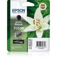 Epson C13T05984010/T0598 Ink cartridge black matt, 520 pages 13ml for Epson Stylus Photo R 2400