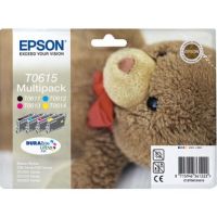 Epson C13T06154010/T0615 Ink cartridge multi pack Bk,C,M,Y, 4x250 pages ISO/IEC 24711 4x8ml Pack=4 for Epson Stylus D 68