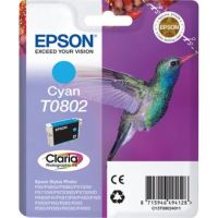 Epson C13T08024011/T0802 Ink cartridge cyan, 435 pages ISO/IEC 24711 7,4ml for Epson Stylus Photo P 50/PX/PX 730/R 265