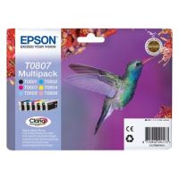 Epson C13T08074011 (T0807) Ink cartridge multi pack, 220 pages, 6x7,4ml, Pack qty 6