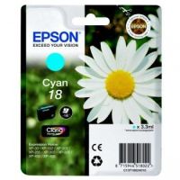 Epson C13T18024012 (18) Ink cartridge cyan, 180 pages, 3ml