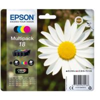 Epson C13T18064012/18 Ink cartridge multi pack Bk,C,M,Y 175pg + 3x180pg, 1x 5ml + 3x 3ml Pack=4 for Epson XP 30