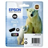 Epson C13T26114012 (26) Ink cartridge bright black, 200 pages, 5ml