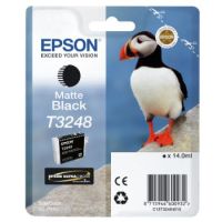 Epson C13T32484010 (T3248) Ink cartridge black matt, 650 pages, 14ml