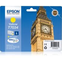 Epson C13T70344010/T7034 Ink cartridge yellow, 800 pages ISO/IEC 24711 10ml for Epson WP 4015/4025