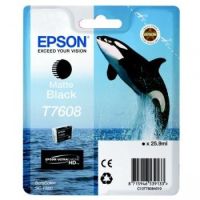 Epson C13T76084010 (T7608) Ink cartridge black matt, 1.1K pages, 26ml