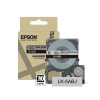 Epson C53S672087/LK-5ABJ DirectLabel-etikettes black on gray matt 18mm x 8m for Epson LabelWorks LW-C 410/610