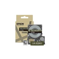 Epson C53S672089/LK-5QWJ DirectLabel-etikettes white on Khaki matt 18mm x 8m for Epson LabelWorks LW-C 410/610