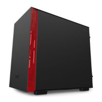 NZXT H210i Matte Black Red Mini Tower Black, Red