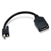 Matrox CAB-MDP-DPF DisplayPort cable 0.2 m Mini DisplayPort Black