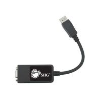 Siig CB-DP0082-S1 video cable adapter 0.24 m 20-Pin DisplayPort M 15-pin VGA F Black