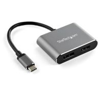 StarTech USB C Multiport Video Adapter - 4K 60Hz USB-C to HDMI 2.0 or DisplayPort 1.2 Monitor Adapter - USB Type-C 2-in-1 Display Converter HDMI/DP HBR2 HDR - Thunderbolt 3 Compatible