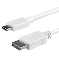 StarTech 3.3 ft. (1 m) USB-C to DisplayPort Cable - 4K 60Hz - White