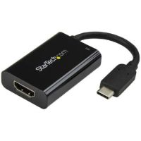 StarTech USB-C to 4K HDMI Adapter with USB Power Delivery - 60 Watts - Black