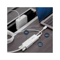 StarTech USB-C to VGA Adapter with USB Power Delivery - 60 Watts - White