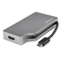 StarTechcom USB-C Multiport Video Adapter - 4-in-1 Aluminum - 4K 60Hz - Space