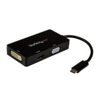 StarTech USB-C Multiport Video Adapter - 3-in-1 - 4K 30Hz - Black