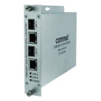 comnet Dual Media Converter, 100Mbps/ 1Gbps Multirate Support, 2 SFP Ports + 2 RJ-45 Copper Ports (S