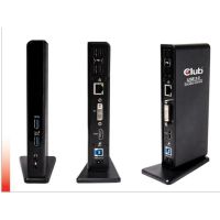 CLUB3D USB Gen1 Type A Dual Display ( HDMI and DVI) DisplayLink™ Docking Station