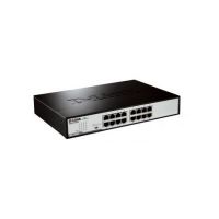 D-Link DGS-1016D/E network switch Unmanaged Black,Metallic