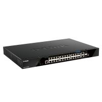 D-Link DGS-1520-28MP/E network switch Managed L3 Gigabit Ethernet (10/100/1000) Power over Ethernet (PoE) 1U Black