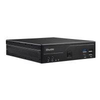 Shuttle Slim PC DH610 , S1700, 1x HDMI, 2x DP , 1x 2.5", 2x M.2, 2x LAN (Intel 1G + 2.5G), 2x COM, 24/7 permanent operation, incl. VESA