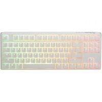 Ducky One3 Pure White TKL keyboard USB UK English