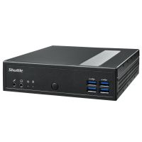 Shuttle XPC slim Barebone DL30N, Intel N100, 1x DDR5, 2x LAN (2x 2.5Gbit), 2xCOM,1xHDMI,1xDP, 1x VGA, fanless, 24/7 permanent operation