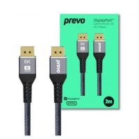 PREVO DP14-2M DisplayPort cable Black