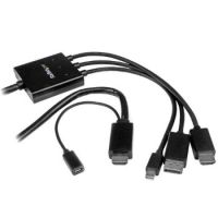 StarTech HDMI, DisplayPort or Mini DisplayPort to HDMI Converter Cable - 2 m (6 ft.)