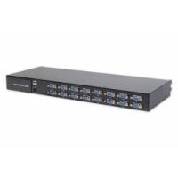 Digitus DS-72214 KVM switch Rack mounting Black