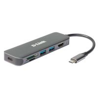 D-Link 6-in-1 USB-C Hub with HDMI/Card Reader/Power Delivery DUB-2327