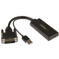 StarTech DVI to HDMI Video Adapter with USB Power and Audio - 1080p