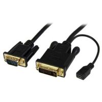 90cm aktives DVI auf VGA Kabel - DVI-D zu VGA Adapter / Konverter