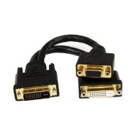 StarTech Wyse Compatible DVI Splitter Cable - DVI-I to DVI-D and VGA - M/F - 8 in.