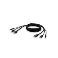 Secure KVM Combo Cable - Video- / USB- / Audio-Kabel - konform - USB, Min