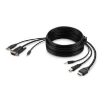 Secure KVM Combo Cable - Video- / USB- / Audio-Kabel - USB, DB-15, Mini-Steck