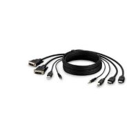 Secure KVM Combo Cable - Video- / USB- / Audio-Kabel - konform - USB, Min