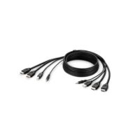 Secure KVM Combo Cable - Video- / USB- / Audio-Kabel - konform - USB, Min